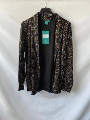 ALLER SIMPLEMENT.  Blazer negra flores T.m