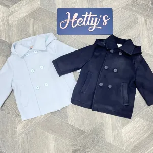Boys Double Breasted Button Coat