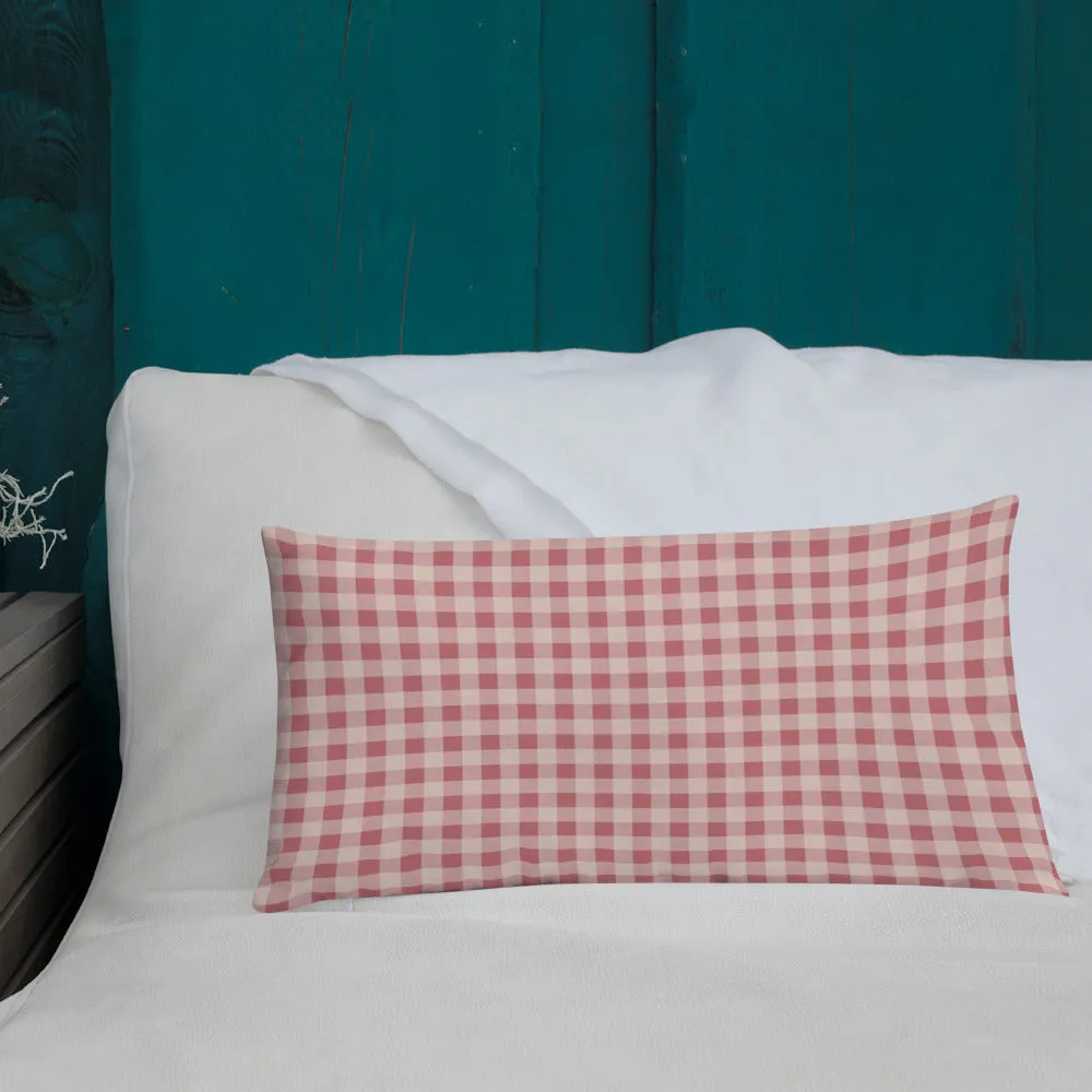 Check Throw Pillow