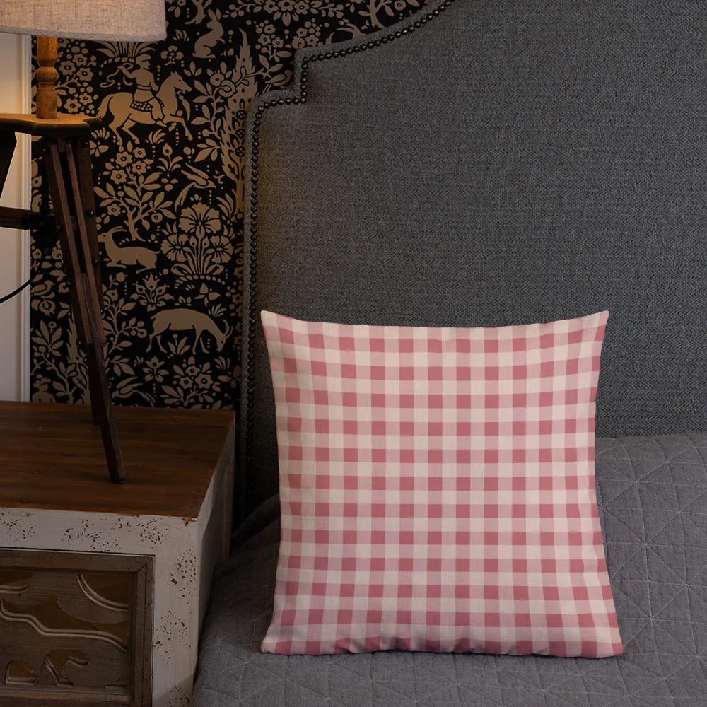 Check Throw Pillow