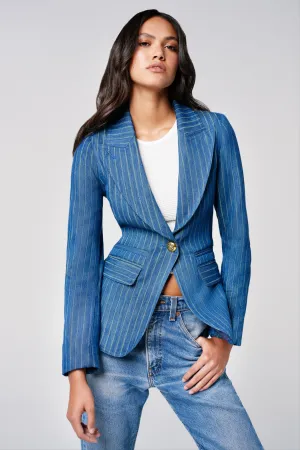 Denim Hutton Blazer Denim Stripe