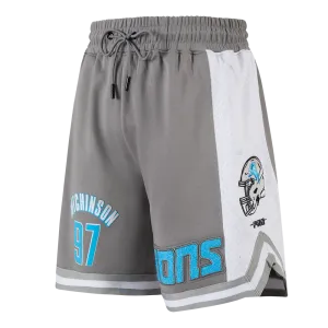 DETROIT LIONS AIDAN HUTCHINSON #97 CLASSIC MEN'S DK 2.0 SHORT\ (GRAY)