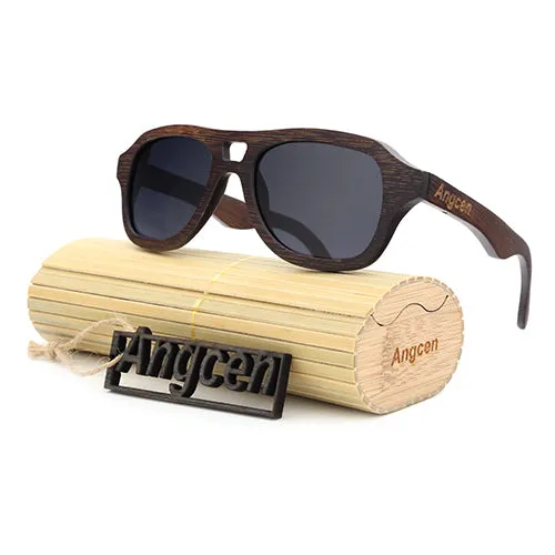 Fashionable Wooden Frame Sunglasses