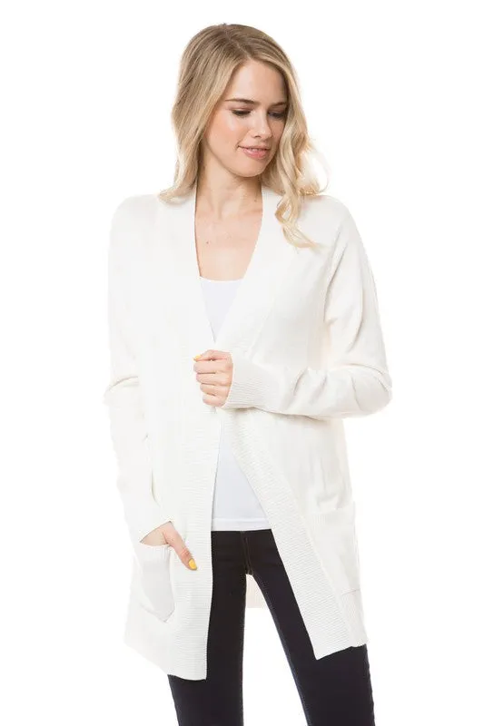 Ivory Long Cardigan