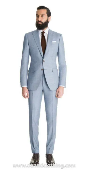 Light Blue Sharkskin Suit