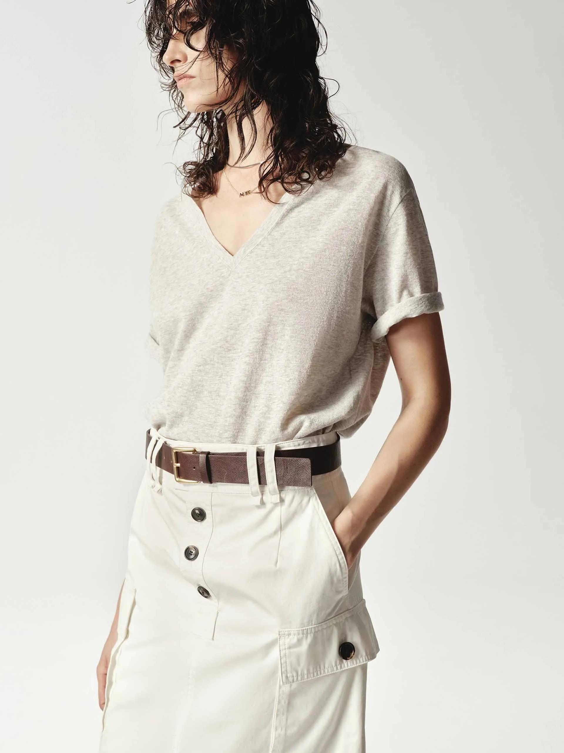 Lightweight V-neck Top