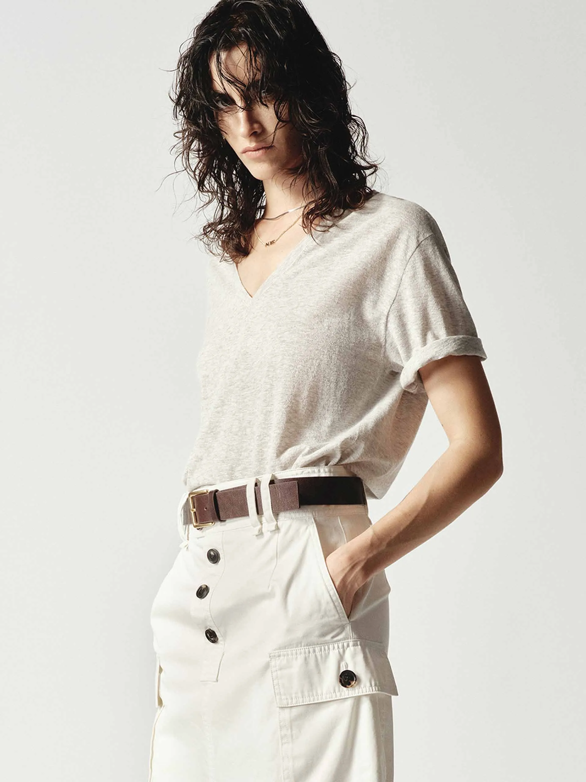 Lightweight V-neck Top