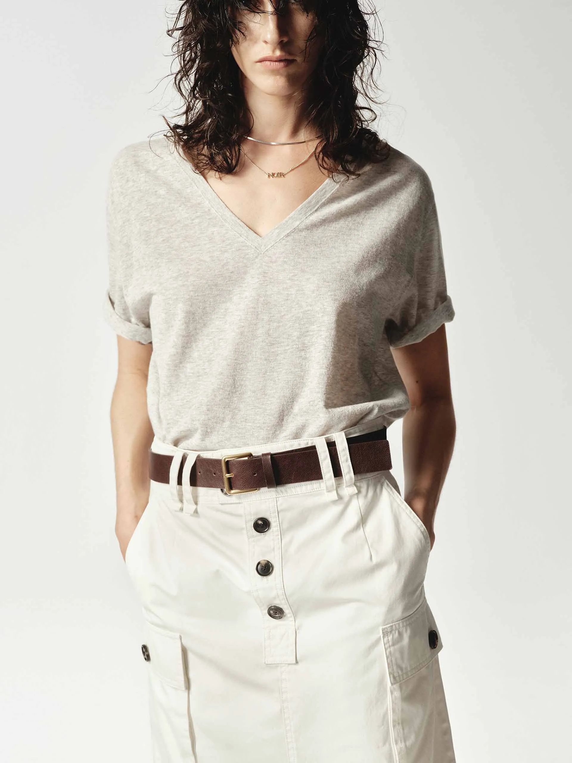 Lightweight V-neck Top
