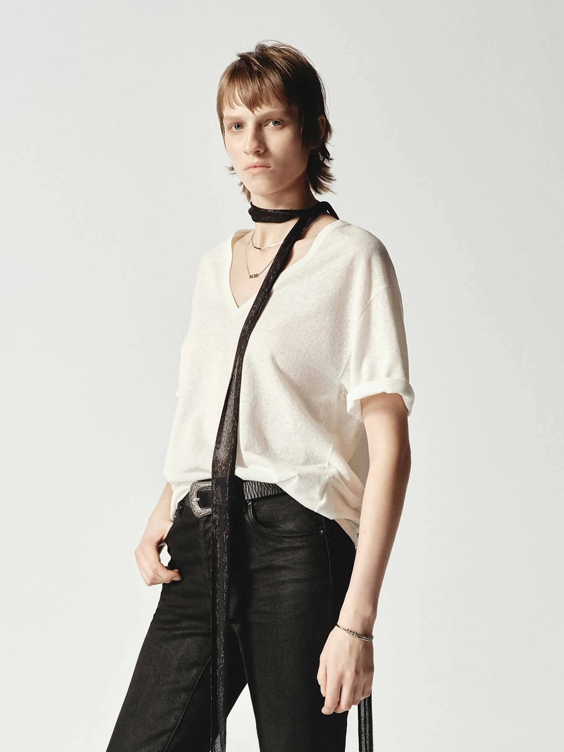 Lightweight V-neck Top