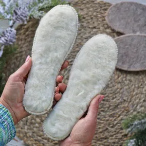 Sheepskin Wool Insoles for Shoes, Sizes 36-40