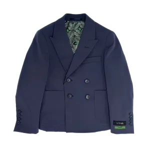 TEAKS DOUBLE BREASTED STRETCH BLAZER