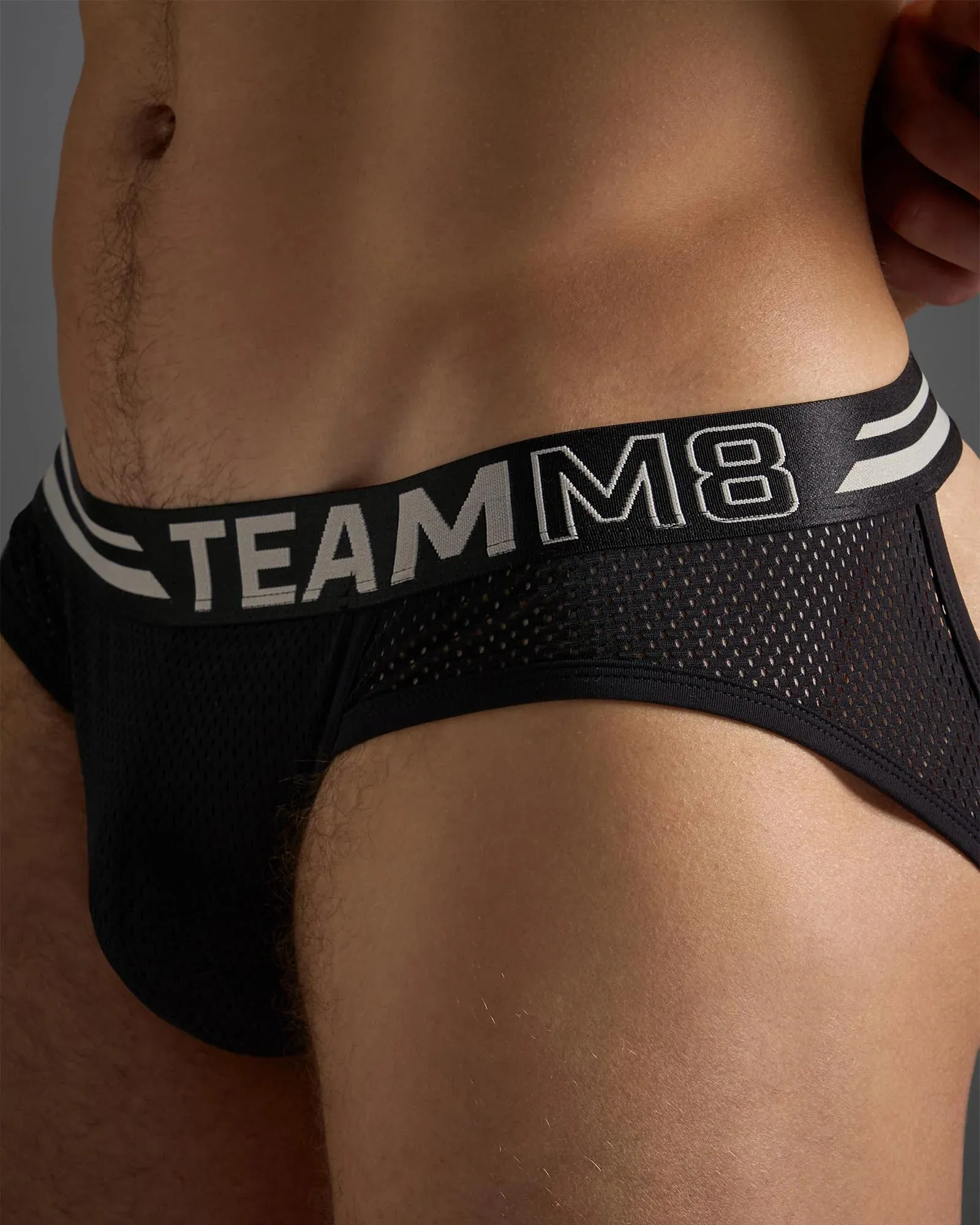 Teamm8 Racer mesh jockstrap black