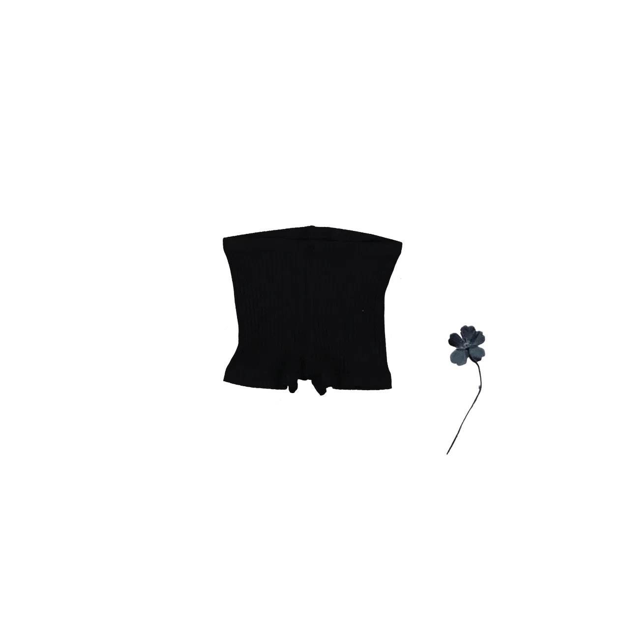The Short - Black Ribbed