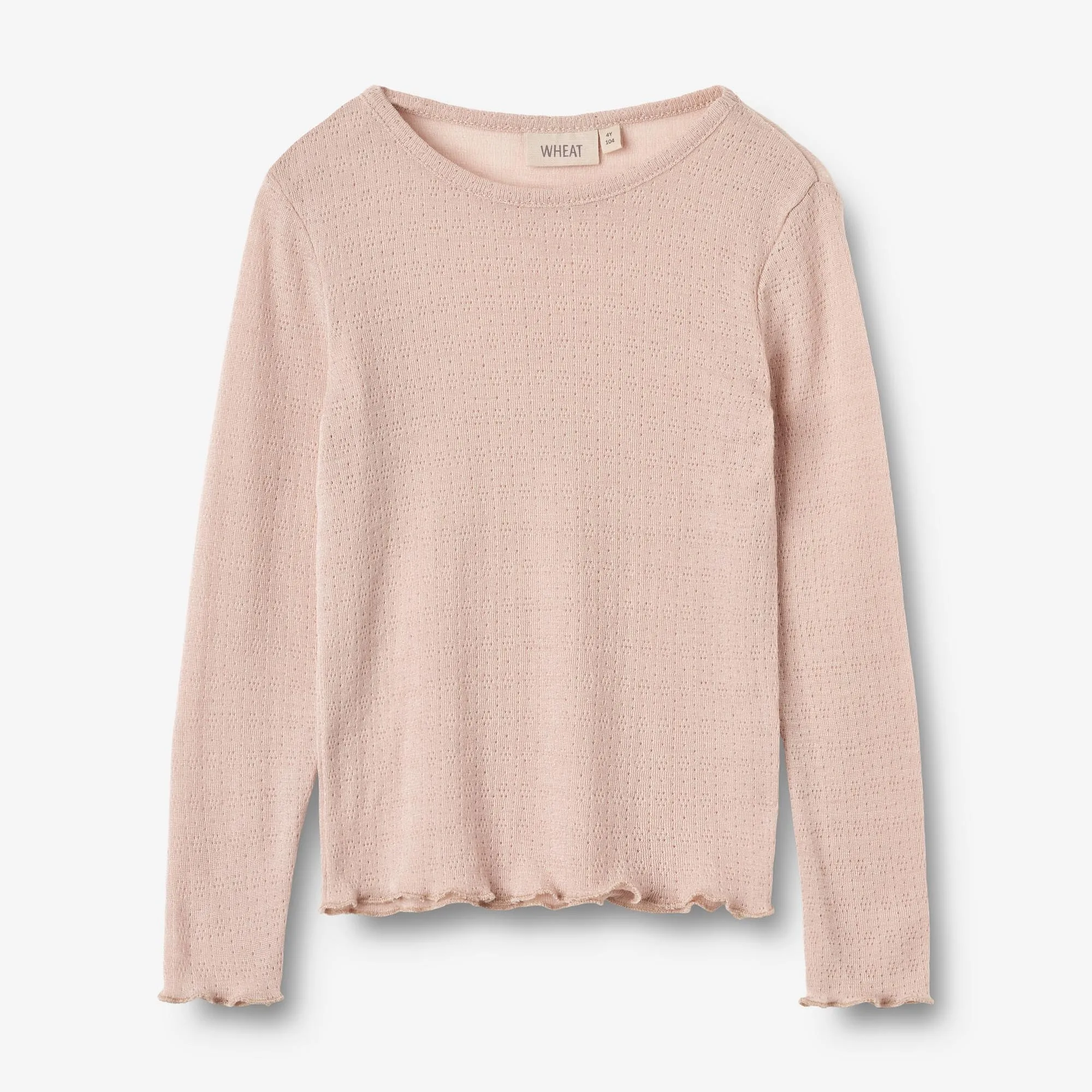 Wool Silk T-shirt L/S Alli - pale lilac